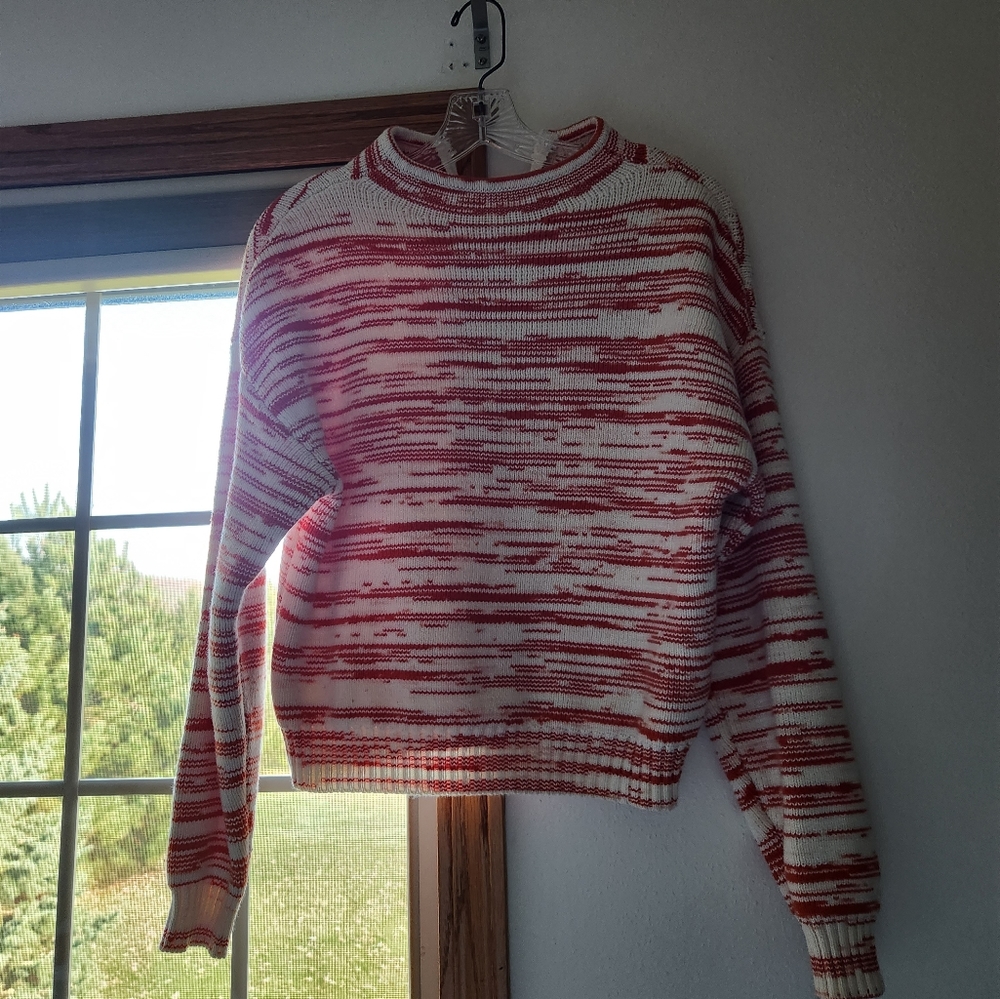 Orange Striped Sweater